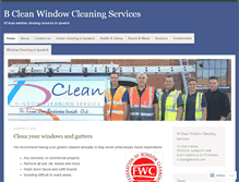 Tablet Screenshot of bcleanwindowcleaning.com